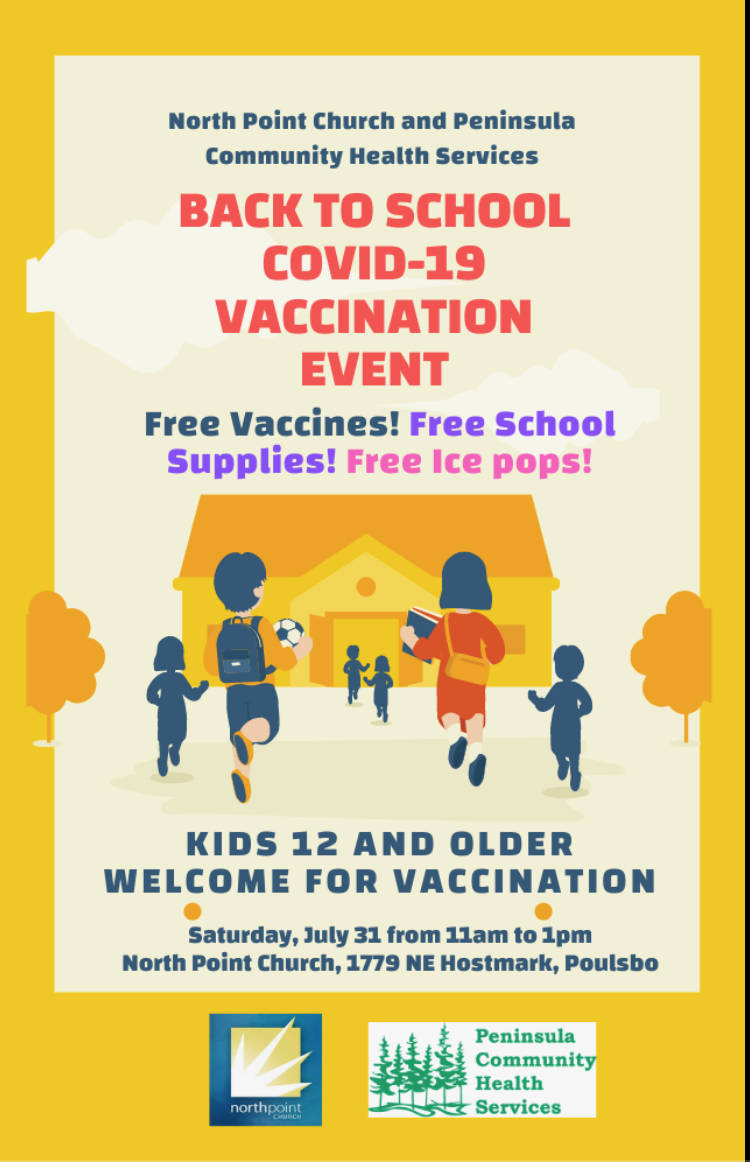 Back to school vaccination event.