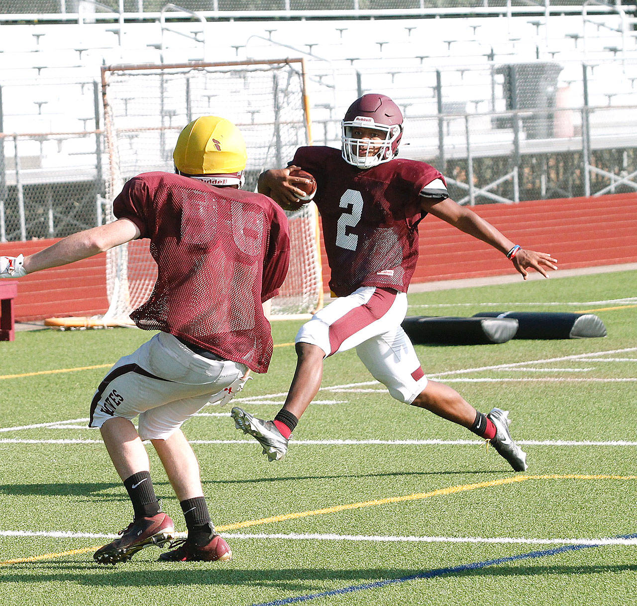 Sophomore running back/wide receiver Jorden Lee should be one of the team’s featured ball carriers this year. (Mark Krulish | Kitsap News Group)