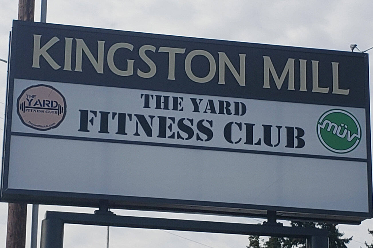 <em>The Yard Fitness Club sign in Kingston.</em>
