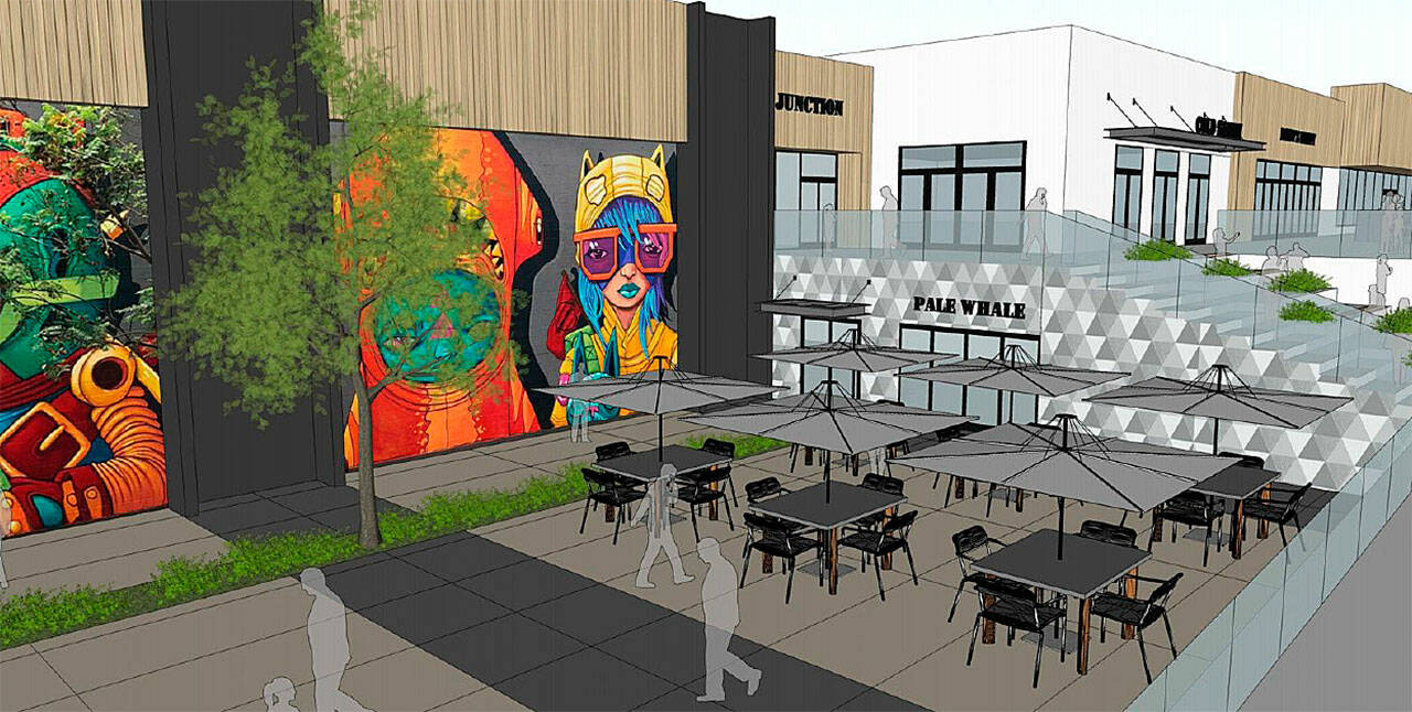 New changes to Towne Square’s facade are in the works beginning next year. (NGG Partners)