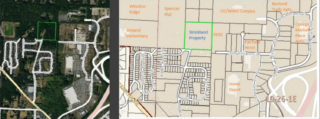 Map view of Strickland property. Courtesy photo