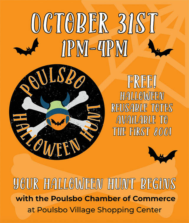 Poulsbo Chamber of Commerce will be holding a Halloween Hunt Drive-Thru downtown the afternoon of Halloween. Courtesy Illustrations