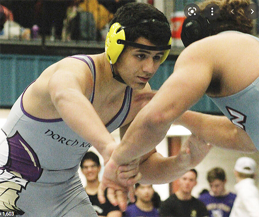 Sofian Hammou won a state title at 220 pounds for the Vikings. File Photo