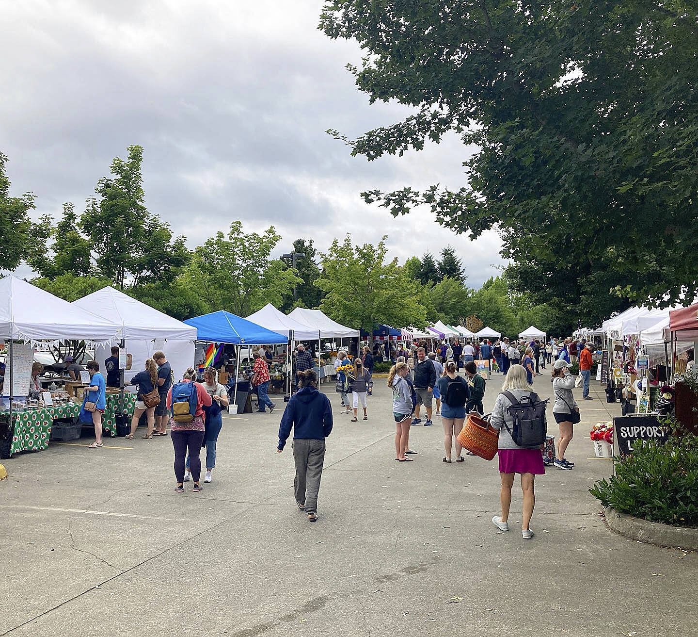Courtesy Photos
The Poulsbo Farmers Market will be staying at Gateway Fellowship church this year as the search continues for a permanent location.