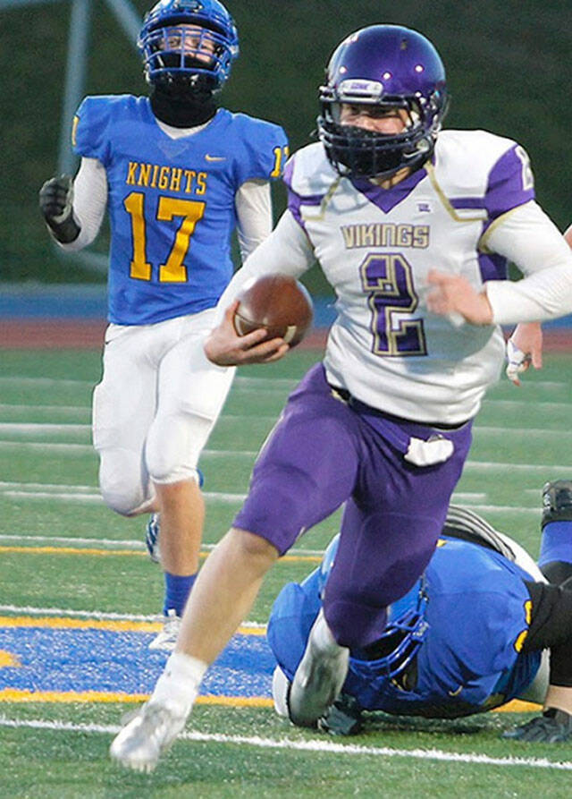 Viking quarterback Colton Bower also may try and walk-on the WSU football team. File Photo