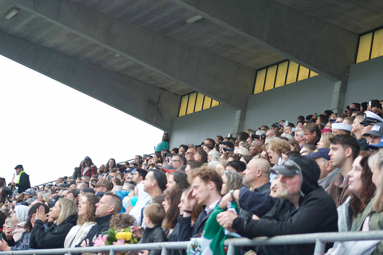 A packed-house filled North Kitsap Stadium for the graduation.