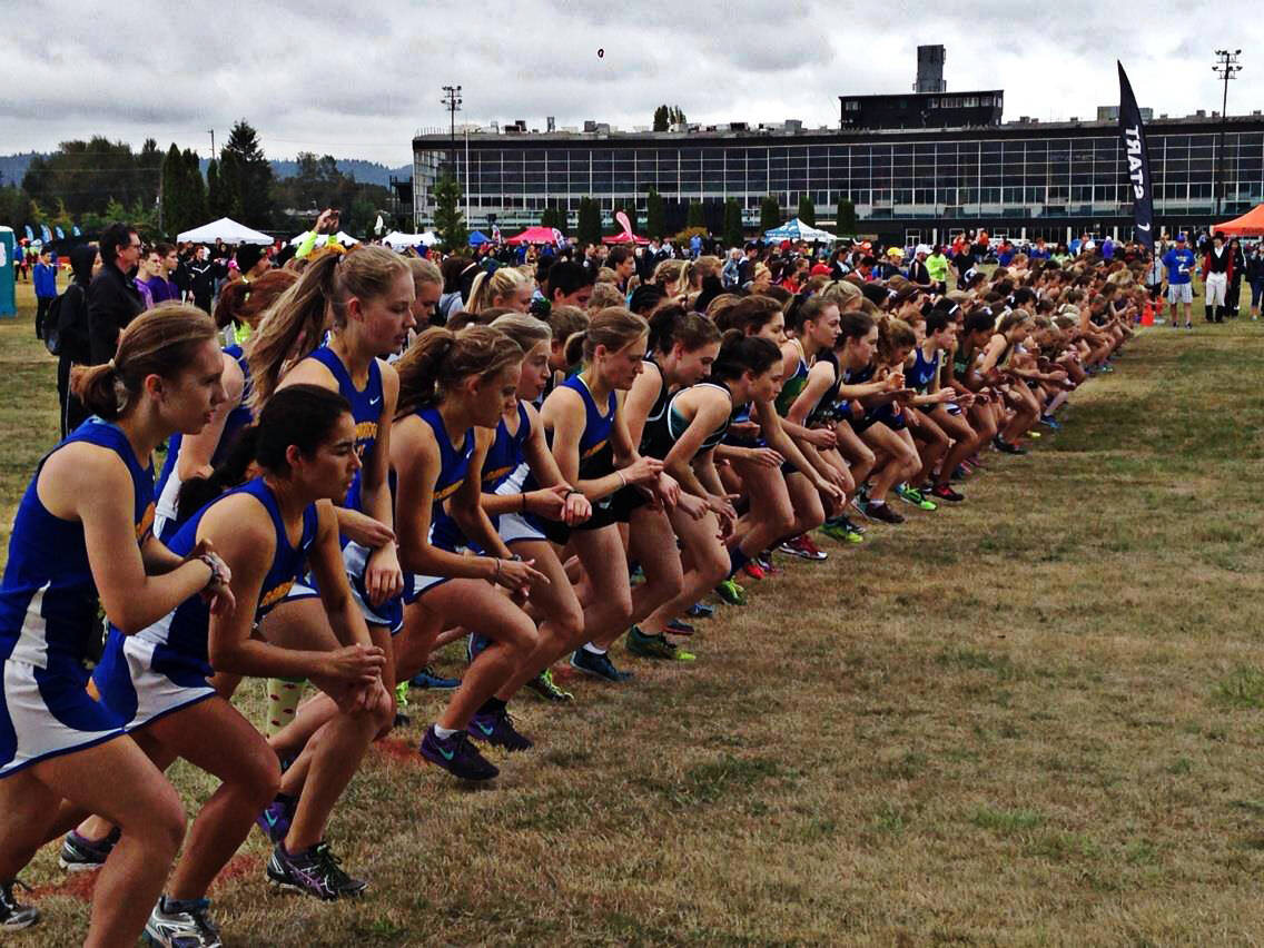 Courtesy photo
Bainbridge High’s cross country team has seen a near 50/50 split in participation between genders in recent years.