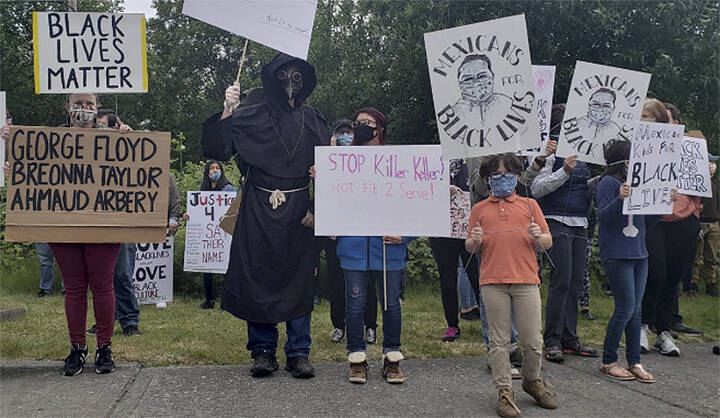 File Photo
Protests about police funding took place all over Kitsap County.
