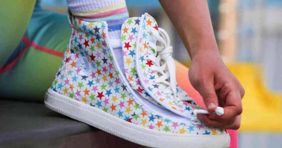 BILLY Footwear offers a unique, innovative zipper closure that is both fashion-forward and adaptive-friendly.