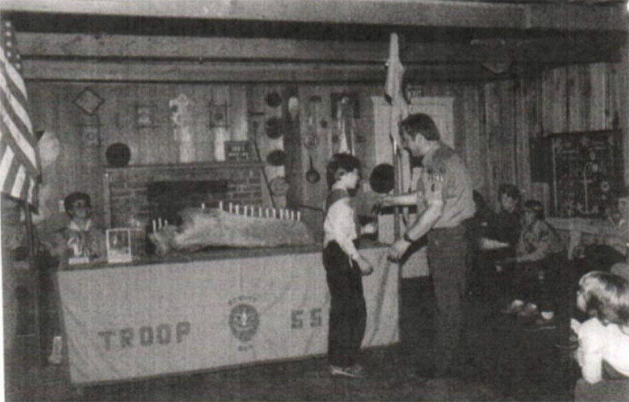 Courtesy Photo
Inside Scout Hall in 1961.