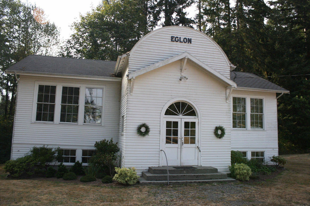 The historic Eglon Schoolhouse was built in 1922 and turns 100 years old this year. Tyler Shuey/North Kitsap Herald Photos