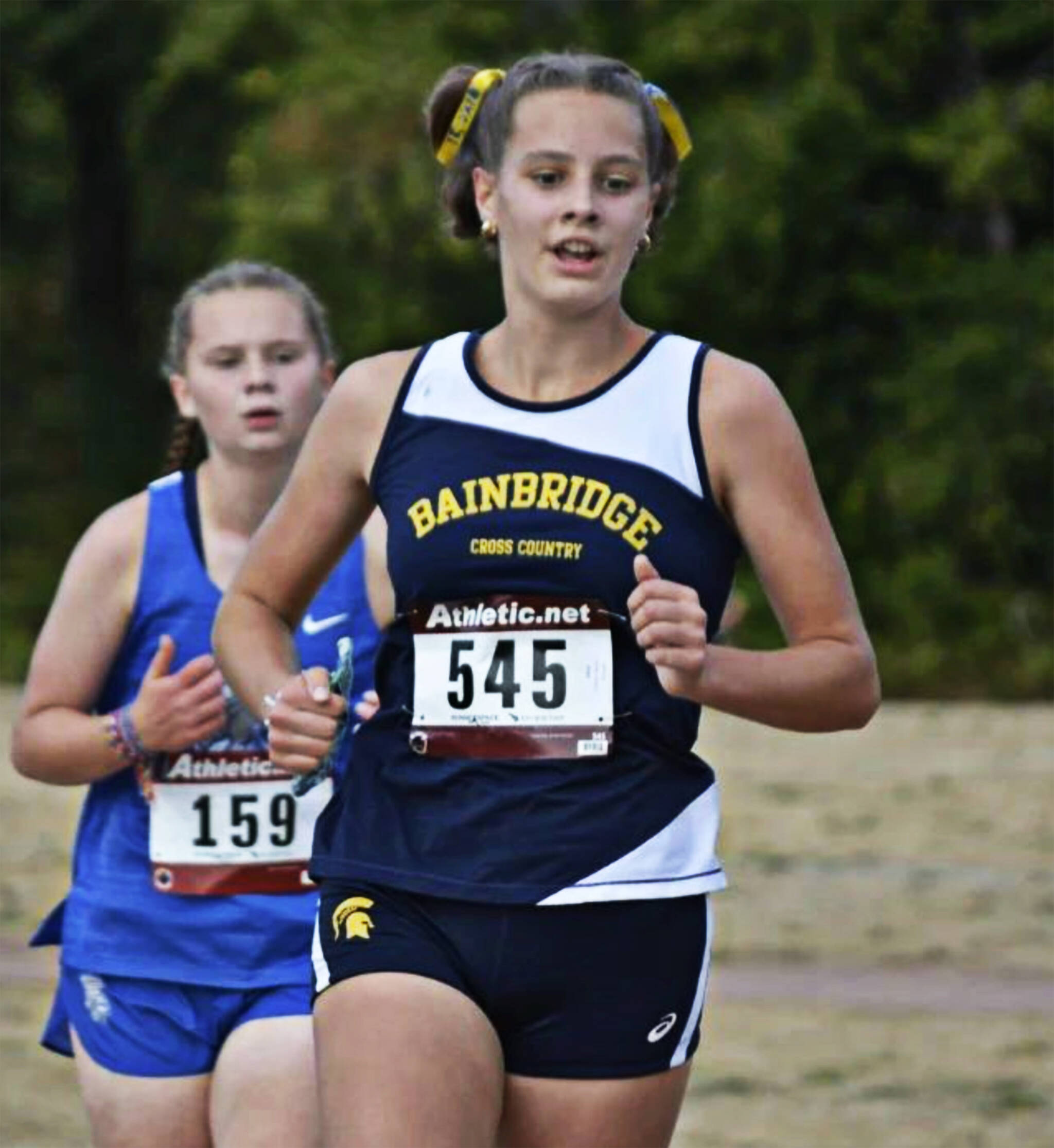 Bainbridge’s Mayzie Carleton is one of the captains and top runners for the Spartans girls team. Courtesy Photos