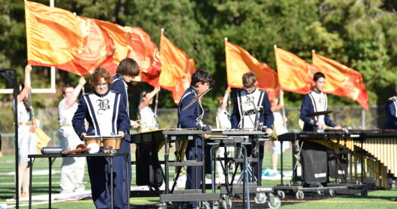 The Bainbridge High School marching band won Best Percussion at the Peninsula Classic Sept. 24 in Gig Harbor.  Nancy Treder/Bainbridge Review Photos