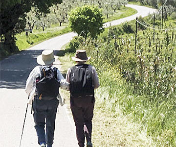 Tolliver and Taylor hiking in Italy. Courtesy Photos