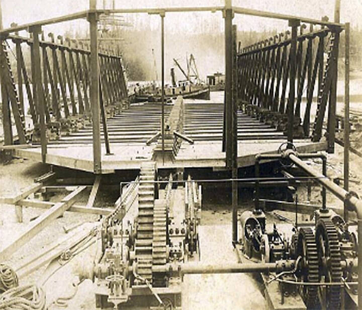 A minesweeper under construction at Fort Ward. Courtesy Photo