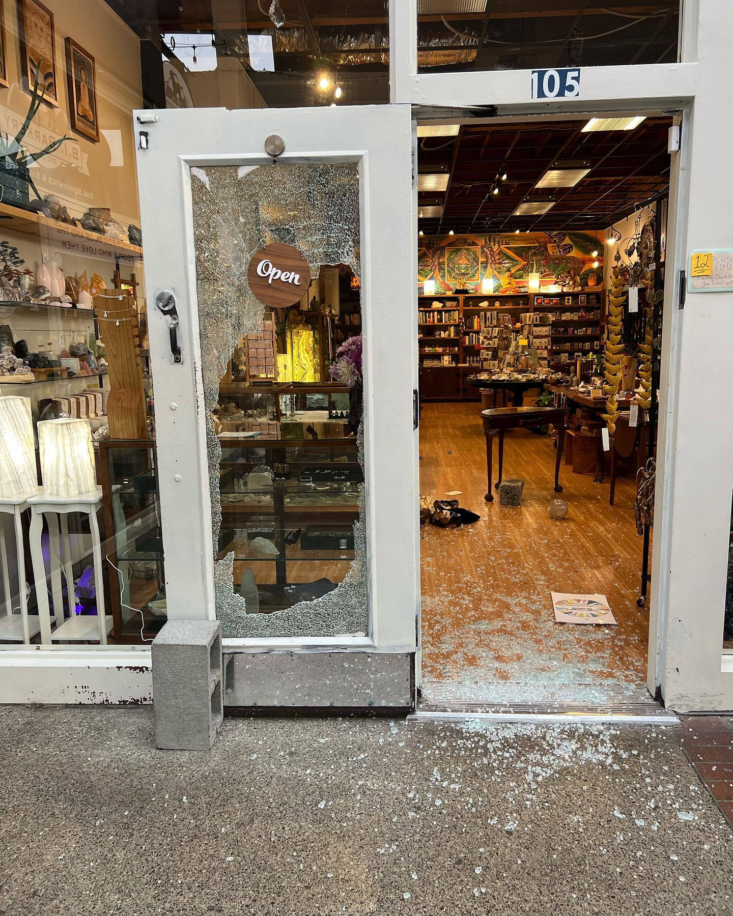 The Hidden Gem store in the Winslow Mall was burglarized on Oct. 17. Courtesy Photos