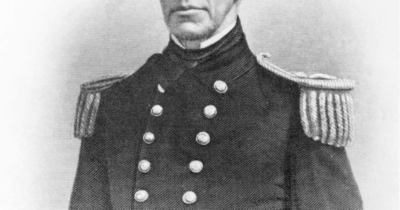 U.S. Navy Capt. Charles Wilkes. Image engraved by A.H. Ritchie. Courtesy Naval History and Heritage command.