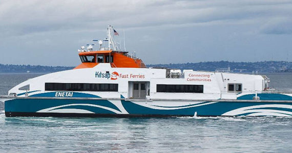 The fast ferry travels during the week between Southworth and downtown Seattle. Kitsap Transit Courtesy Photo