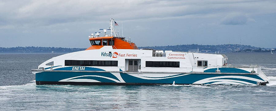 The fast ferry travels during the week between Southworth and downtown Seattle. Kitsap Transit Courtesy Photo
