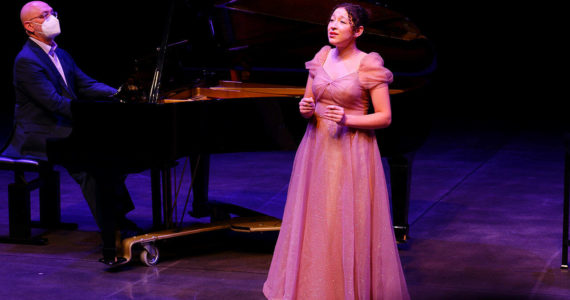 Heidi Krause singing at the Seattle Opera.