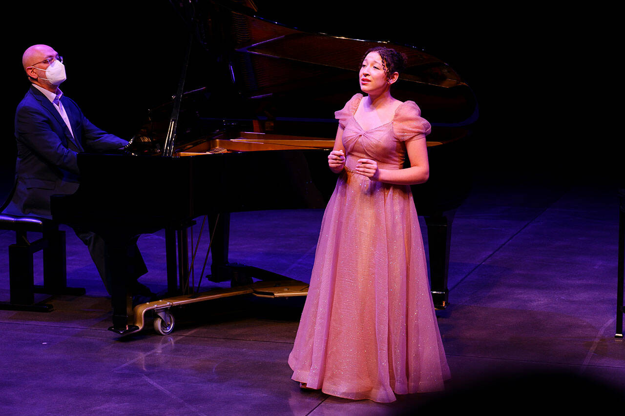Heidi Krause singing at the Seattle Opera.