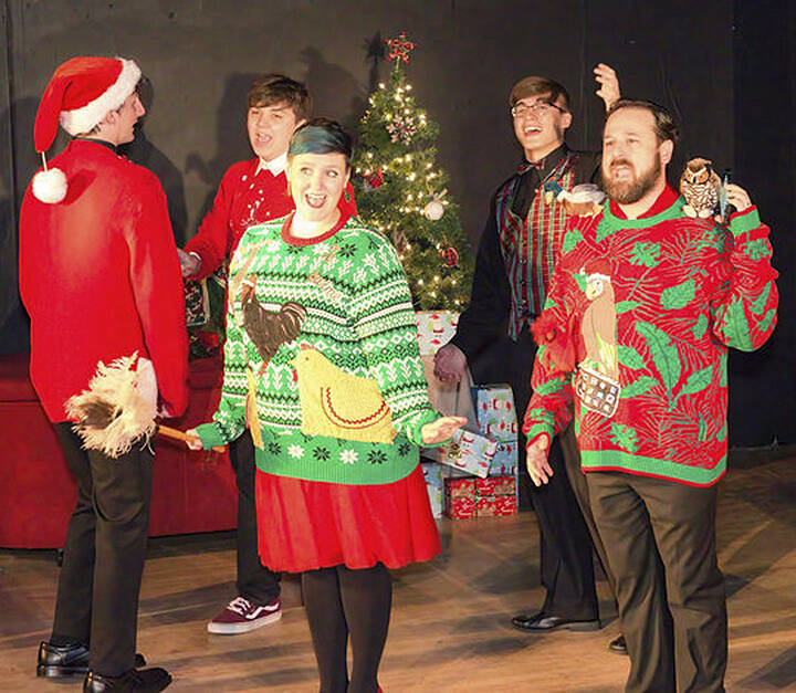 Cast rehearses for the Holiday Special in Port Orchard. Courtesy Photo