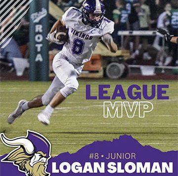 Viking Logan Sloman is the league MVP. Courtesy Photo