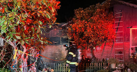 A rental home near Kingston suffered significant damage from fire Nov. 28. Courtesy Photo