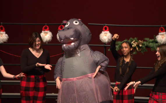Block 7 ASL students perform "I Want a Hippopotamus for Christmas." Elisha Meyer/ Kitsap News Group Photos
