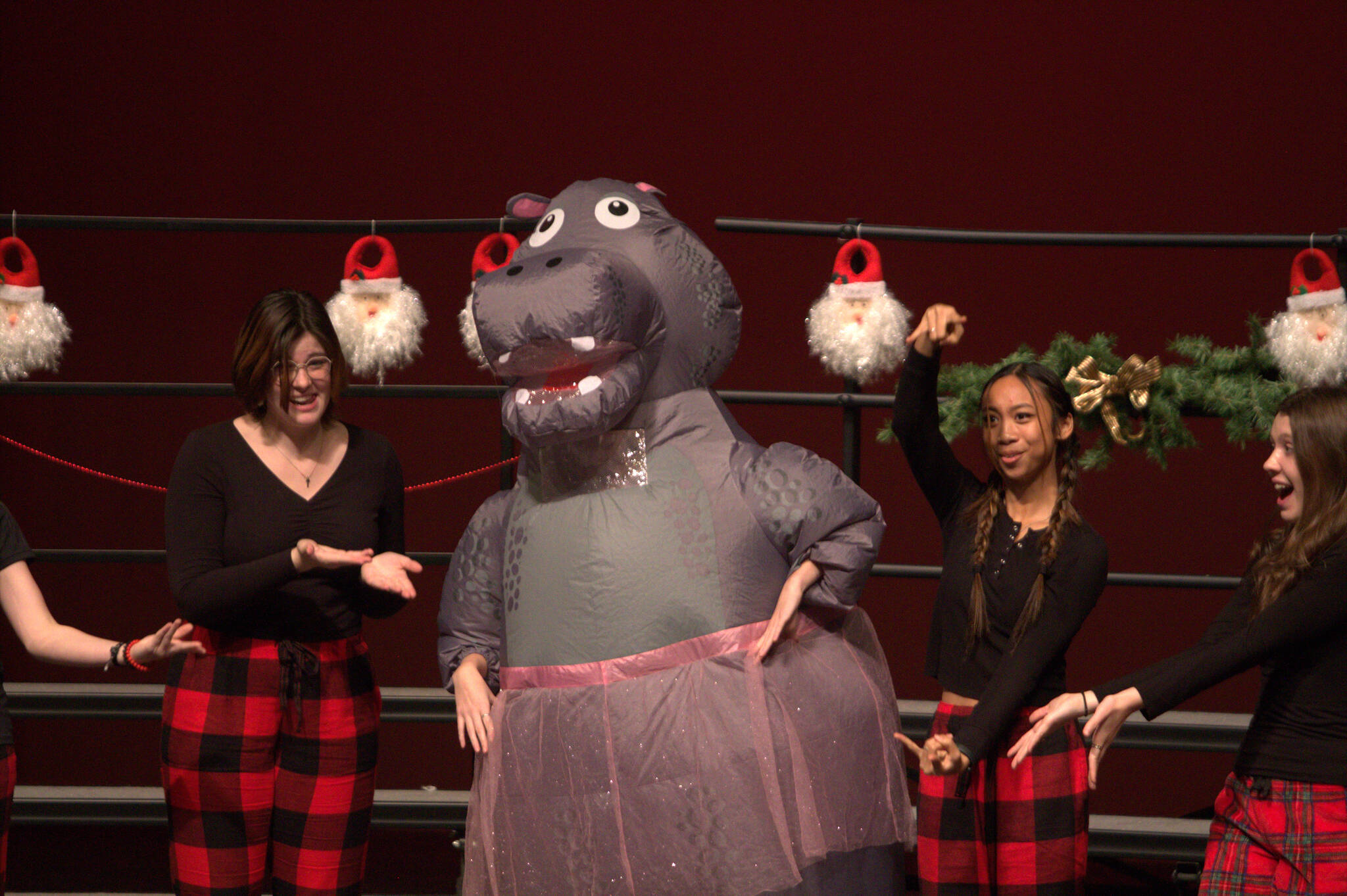 Block 7 ASL students perform "I Want a Hippopotamus for Christmas." Elisha Meyer/ Kitsap News Group Photos