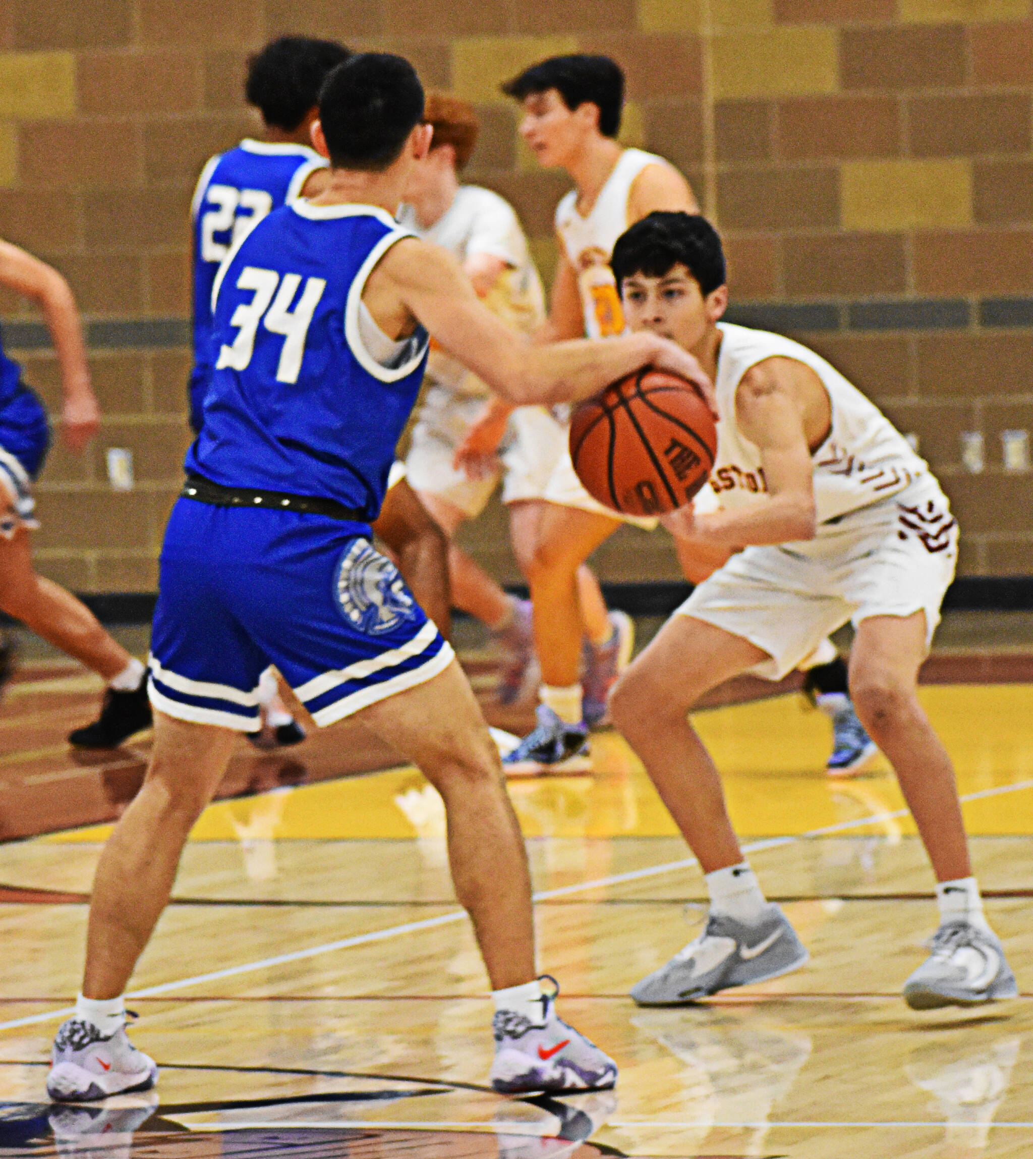 Malakai Quinene hit the game-winning shot to give the Olympic Trojans the victory. Nicholas Zeller-Singh/Kitsap News Group Photos