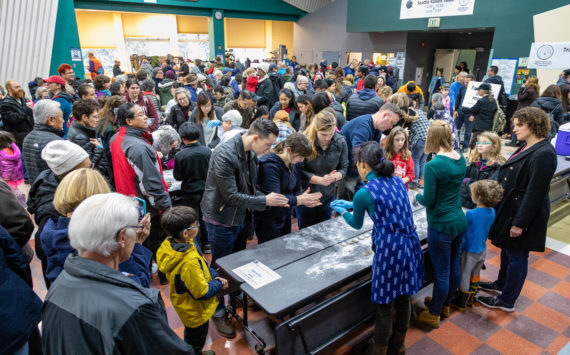 Guests wait their turn to make mochi to eat and welcome the New Year. Jim Reitz Courtesy Photos