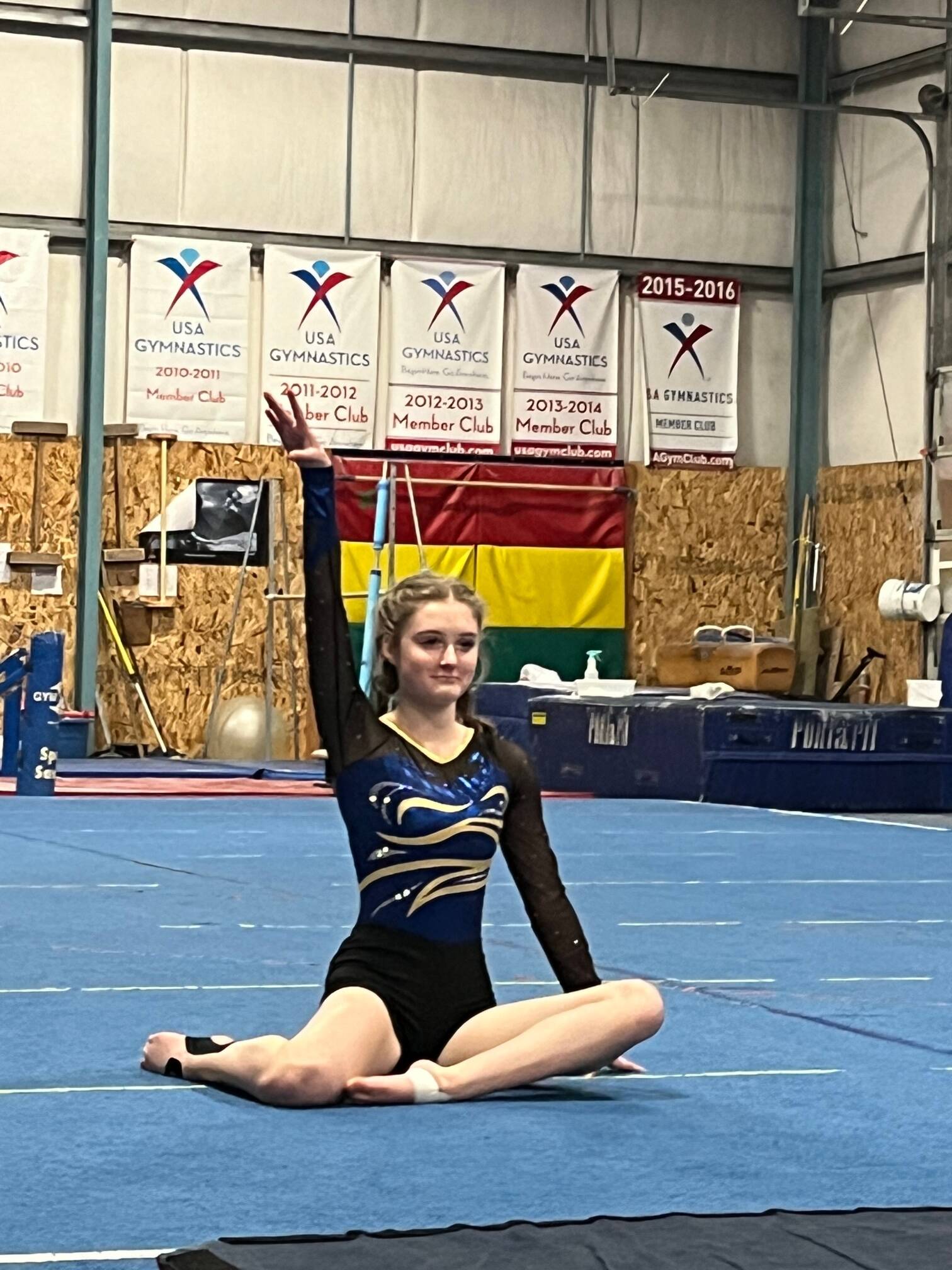 Zoe Adams finished with a 4.0 on her floor routine. Courtesy Photos