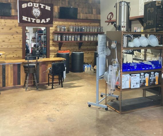 Elisha Meyer/Kitsap News Group
A peek inside the new Peninsula Homebrew by Peninsula BevCo.
