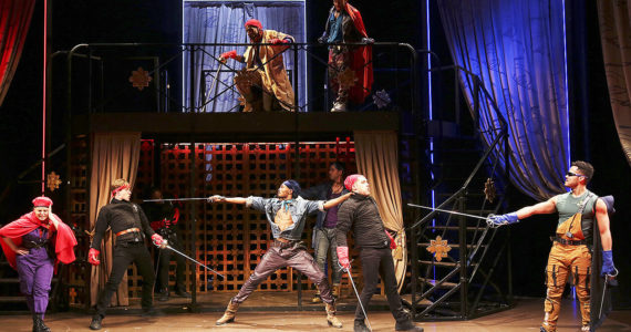 The cast of the 3 Musketeers. Carol Rosegg Courtesy Photo