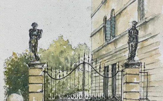Kingston High School student Noah Walter’s watercolor and pen drawing titled ‘Castelvecchio’ is moving on to the state awards show. He also received a $2,000 scholarship from Central Washington University. Noah Walter courtesy photo
