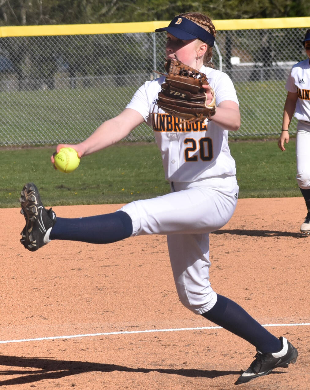 Rollins Anderson holds the Vikings to five runs in four innings.