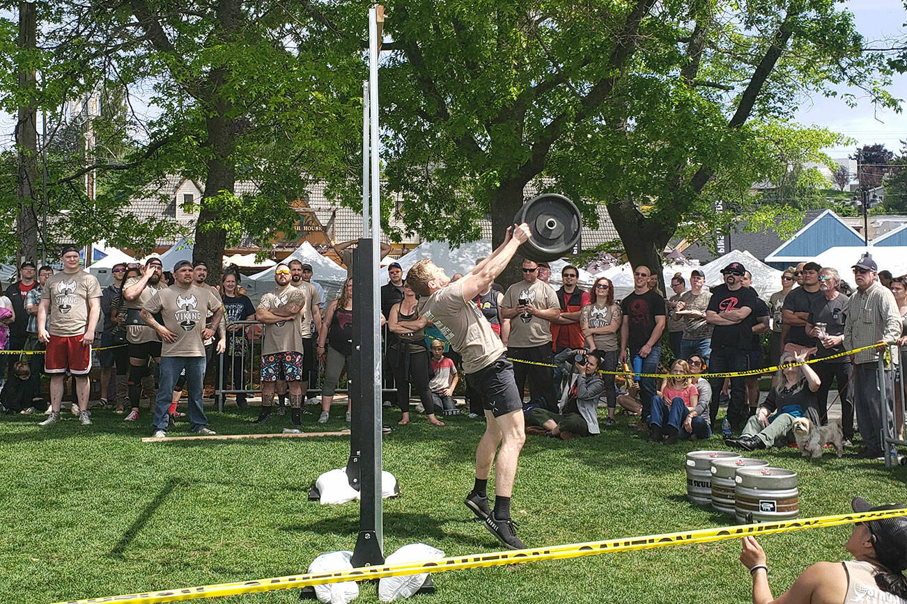 The strong-man competition during Viking Fest in 2019. File photos