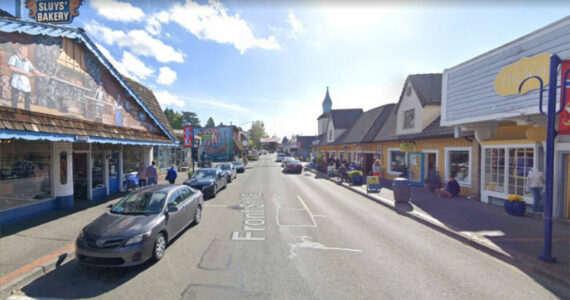 It is often difficult to find a parking spot in downtown Poulsbo, especially when the weather’s nice. City of Poulsbo courtesy photo