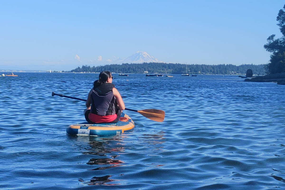 Mriglot recently took up paddle boarding after being inspired by a past client.