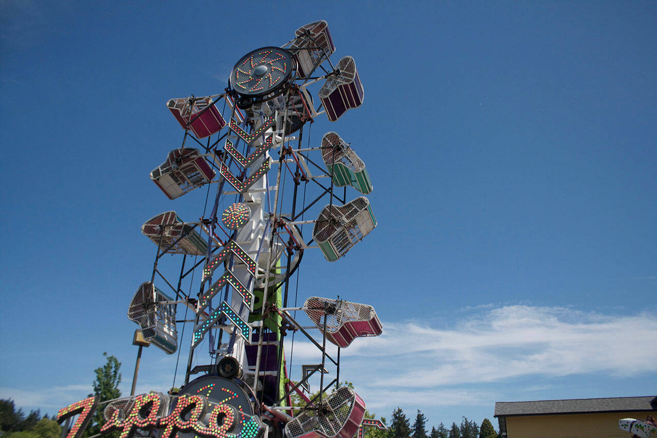 The Zipper is always a popular ride at Viking Fest.