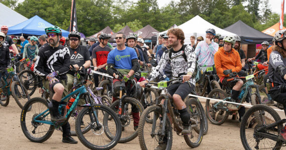 Group rides at last year’s Evergreen Mountain Bike Festival in Port Gamble. Evergreen Mountain Bike Alliance courtesy photos