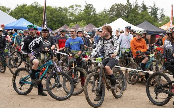 Group rides at last year’s Evergreen Mountain Bike Festival in Port Gamble. Evergreen Mountain Bike Alliance courtesy photos