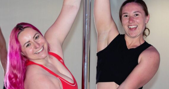 Ryleigh Hazen (left) and Kim Holmgren in their new dance studio in Bremerton. Elisha Meyer/Kitsap News Group Photos