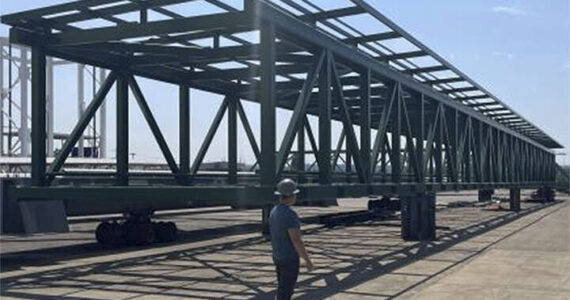 Washington State Ferries courtesy images
4 large spans like this one will take up the normal parking area for vehicles going to Seattle from Bainbridge Island.