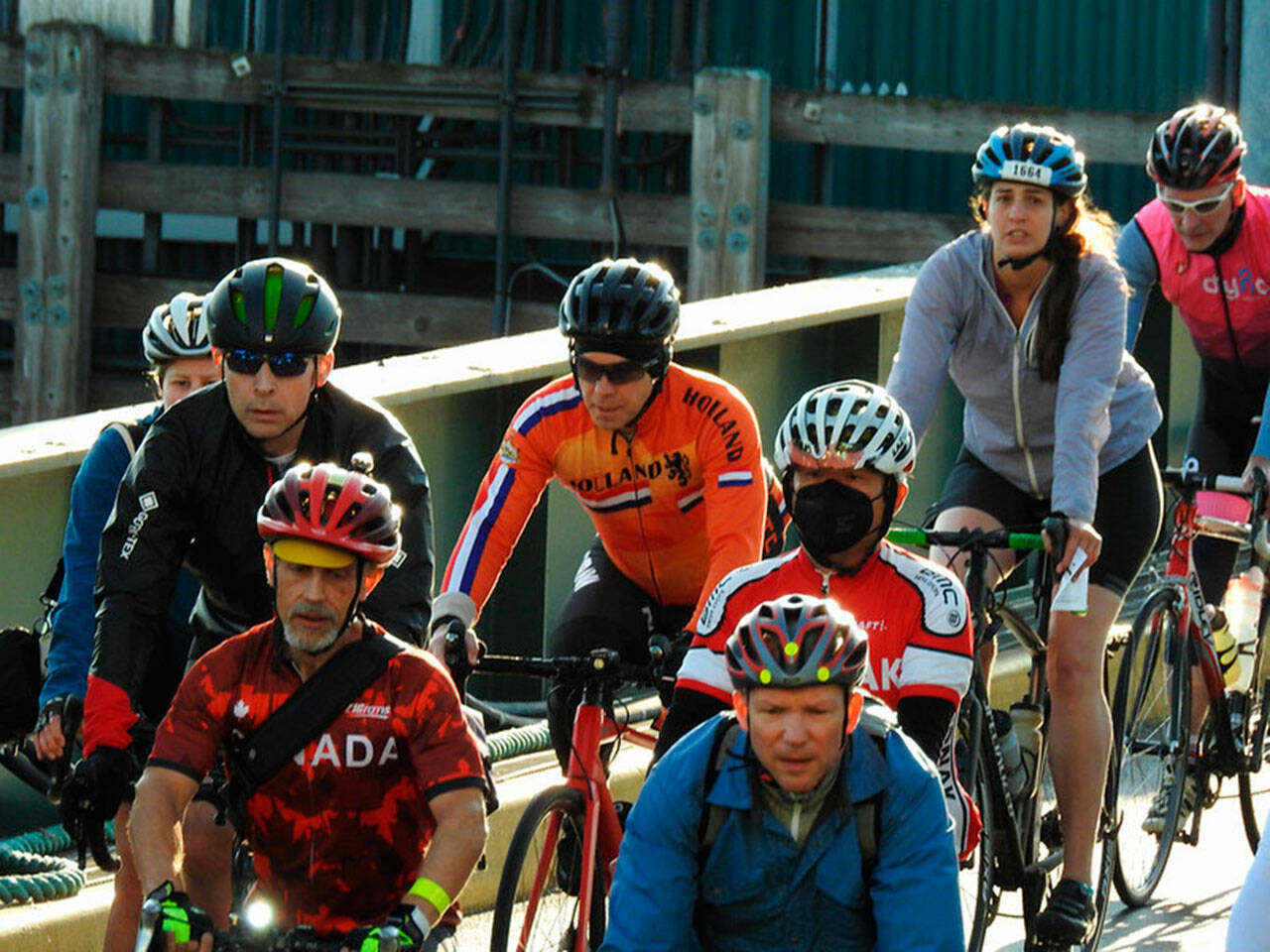 Cascade Bicycle Club courtesy photos
Riders embark on their journey during the 2022 Kitsap Color Classic.