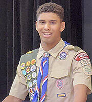 Terry Bradford-Crane courtesy photo
Newly awarded Eagle Scout Christopher Crane.