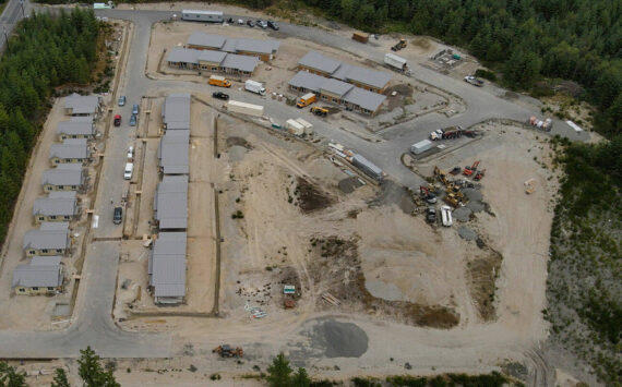 PGST courtesy photo
Aerial view of Phase 1 of the Port Gamble S’Klallam Tribe Housing Authority’s Warrior Ridge project.