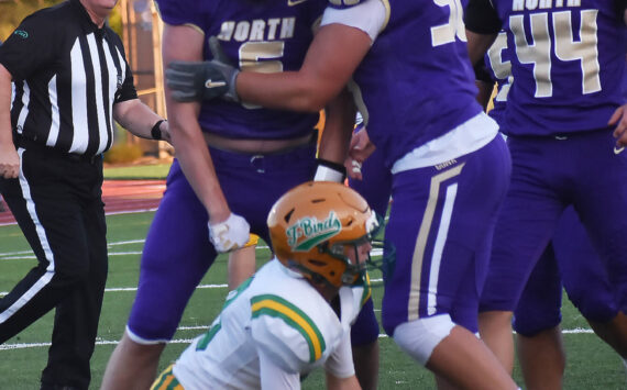 File Photo
North Kitsap football cruises to a victory over Port Angeles.