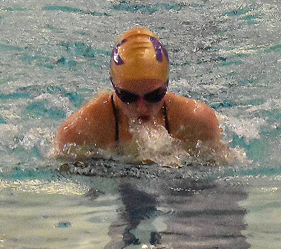 Nicholas Zeller-Singh/Kitsap News Group Photos
Viking Izzy Cera competes in three of the last four events.